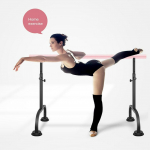 1,5-3,5M Vabaltseisev Reguleeritava K&otilde;rgusega + Kummist Imikuga Alus Must + Roosa Kaasaskantav Terasest Balleti Tantsupost J&otilde;usaali Varras Kodu J&otilde;usaal 1.5m