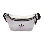 Adidas Originals Trefoil Metallik V&auml;rvilise Logo Prindiga Pol&uuml;uretaanist Crossbody Rinnakott Naiste Kotid V&auml;rviline-Valge FL9632 Laser White