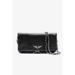 Prantsuse Klassikaline Naiste ZV Kott Moodne Disain Vabaaja Crossbody Kott Teemanttiibad &Uuml;mbrik Kett &Otilde;lakott black