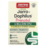 Jarrow Formulas, vegan Jarro-Dophilus, rasedatele, 6 miljardit CFU, 30 k&ouml;&ouml;giviljakapslit