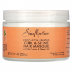 SheaMoisture, Lokkide ja s&auml;ra juuksemask, Kookos ja hibisk, 11,5 untsi (326 g)