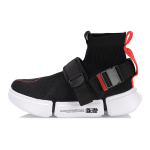 Li Ning Essence 2 Casual Shoes Women's High top Black/Red AGBP052-1 35.5