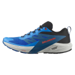 SALOMON Sense Ride 5 Comfortable Round Toe Abrasion Resistant Low top Running Shoes Men's French Blue 478086 42