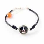 Bernese Mountain Dog, Berner Sennenhund - bracelet with your photo handmade, unique jewelry from the Art-Dog brand h&otilde;be