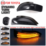 D&uuml;naamiline LED-k&uuml;lgpeegli suunatule indikaatorvalgus Toyota Corolla Camry Prius Vios Yaris Venza Avalon Altis 2014-2017 jaoks