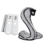 1 tk 3D Kobra Auto Esiv&otilde;re Embleem M&auml;rk Kleebised Tarvikud Mustangile Shelby GT500 GT350 Focus Mondeo Kuga Fiesta Escort valge