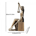 1 tk Vaik Lady Justice'i kuju Figuriin Dekoratiivsed Raamatuotsad Kodu Dekoor Rooma Jumalanna Skulptuur Kingitused Parim Advokaatidele ja &Otilde;igusele