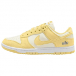 Nike Dunk Low Suede Sail Valge Metallik H&otilde;be Pehme Kollane Naiste Tennised IO4244-104 37.5