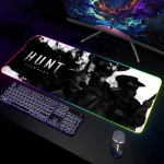 H-Hunt-Showdown M&auml;nguri Hiirematt M&auml;nguri RGB Lauamatt Klaviatuurimatt M&auml;nguri S&uuml;learvutid LED Hiirematt Lauakaitse Anime Hiiremattid RGB600x300x3mm