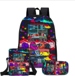 M&auml;ngu kaup Anime seljakott Among Us Kolmeosaline komplekt Koolikott Kosmose libahundi seljakott three-piece set