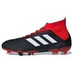 Adidas Predator 18.1 FG Must Punane Meeste Jalgpallisaapad Core-Black Footwear-White DB2039 40⅔