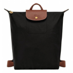 Longchamp Le Pliage Original reljeefne logo reguleeritav lai &otilde;larihm pol&uuml;amiidist k&auml;e seljakott naiste must 10284089001 must