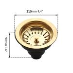 Kaasaegne 304 roostevabast terasest k&ouml;&ouml;givalamu &auml;ravoolu s&otilde;el-kork poleeritud pinnaga Lihtsalt puhastatav 3-aastane garantii hotellidele (Golden,Stainless Steel) kuldne