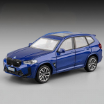 1:32 BMW X3M X3 IM MAASTUR Sulamist Metallist Valatud Mudelauto Heli Ja Valgusega Laste M&auml;nguauto K&otilde;rge Simulatsiooniga Kaunistus P&uuml;hade Kingitus sinine