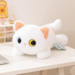 Kawaii Suure Silmaga Kass Pl&uuml;&uuml;sist M&auml;nguasi Must Valge Siiami Ragdoll Kass Pehme T&auml;idisega Kassipoja Nukk Armas Kodu Dekoor S&uuml;nnip&auml;evakingitused 20cm