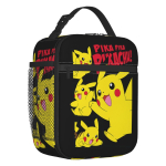 Kohandatud Pikachud Termoisoleeritud L&otilde;unakotid Naistele Meestele Klassikaline Korduvkasutatav L&otilde;una-Tote Kooli Reisimiseks Multifunktsionaalne Toidukarp One Size yellow