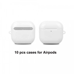 3D sublimatsioonivorm Airpods 1 2 3 4 Pro &uuml;mbrise jaoks Kohandatud alumiiniumvorm Kuumapressi tr&uuml;kkimine K&otilde;rvaklapid K&otilde;rvaklapikate Tr&uuml;kivormid Airpods 1/2 valge