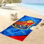 FC Basel Tr&uuml;kitud Rannar&auml;tik, Suur Pehme Kiiresti Kuivav R&auml;tik Randa, Telkimiseks, Ujumiseks 80cmx160cm(31x63inch) blue