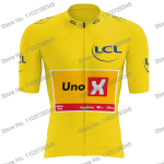 UNO-X Team Prantsusmaa Touri Rattas&auml;rk Meeste Komplekt Suvine Rattas&otilde;iduriided Maanteejalgratta S&auml;rk &Uuml;likond MTB Naiste Jalgratta P&uuml;ksid M