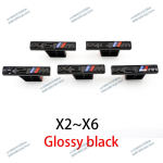 BMW M Power X5 X6 Esiv&otilde;re Embleem X3 X4 L&auml;ikiv Must Valge 3D ABS Logo X2 Performance M&auml;rk Auto V&auml;lisosa Tarvikud X5M gray