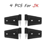 Alumiiniumkattega ukse k&uuml;lghing Jeep Wrangler JK JL JT 2007+ maanteeterasest uksehingede komplekt, mitte ukse hinge katte sisekujundus A black