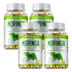 XEMENRY Orgaaniline Moringalehe pulber Kapslid 1000mg 120 tk &mdash; 92 Toitainet 46 Antioks&uuml;dandiga 120*4