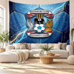 Coventry City Jalgpalli Seinakate, Pehme Kanga Seinale Riputatav, Dekoratiivne Taust Magamistoa Kodu Seinakunsti jaoks 180cmx200cm