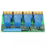 Mini 4-kanaliline DC 12V 30A releemooduli juhtplaat k&otilde;rge/madal p&auml;&auml;stik Uus