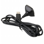2-&uuml;hes USB must laadija juhtme kaablid Microsoft Xbox 360 jaoks USB juhtmega laadimine XBOX360 jaoks