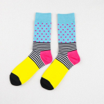 Kvaliteetsed moed meeste sokid Suvised meeste vabaaja puuvillased sokid Stripe Cool Business Crew sokid One Size