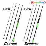 Kalastus&otilde;nged Kaasaskantav &uuml;likerge s&uuml;sinikkiust p&uuml;&uuml;gikepp magevees merevees kalastamiseks Spinning 2.1M