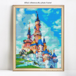 5D DIY teemantmaal T&auml;is &uuml;mmargune maaliline kirik Teemantmosaiiktikandid Rhinestone pilt 20X30