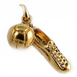 Les Tr&eacute;sors De Lily [L0057] - Pendentif Plaqu&eacute; Or 'Passion Football' kuld