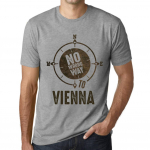 Meeste vintage T-s&auml;rk Graafiline T-s&auml;rk No Wrong Way Vienna Grey Marl XS kanarbiku halli v&auml;rvi