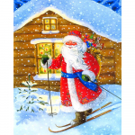 Ristpistekomplekt DIY Teemanttikandid J&otilde;uluvana Lumelaud Teemantmaaling Mosaiik Kodukaunistus 20X30CM