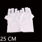 UV-vastane kinnas UV-valguse/lambi kiirguskaitse manik&uuml;&uuml;ri k&uuml;&uuml;nekuivatuskindadele Short Size 25cm valge