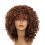 LISI HAIR Afro Women Mood l&uuml;hike krussis lokkis parukas s&uuml;nteetilisest kiust parukas Must hall blond pruuni v&auml;rvi parukas naistele
