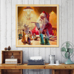 Teemantmaal ristpistes t&auml;isnurkne puur 5D DIY portree teemantmosaiik n&auml;put&ouml;&ouml; Kodukaunistused Full Round 30x30CM