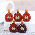 5 tk miniveinipudelid, miniatuursed nukumaja mudelid 1:12 nukumaja kaunistamiseks pruun