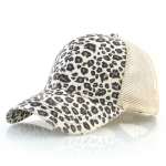 Hobusesaba pesapallim&uuml;ts Naiste mood suvine riietus Snapback isa m&uuml;tsid Leopardimustriga Pestud puuvillased m&uuml;tsid Naiste v&auml;livisiirim&uuml;ts 56-58cm