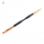 K&uuml;&uuml;nte UV geelpintsel French Stripe Liner Pen manik&uuml;&uuml;r Ultra-Thin Line Dot Pintslid