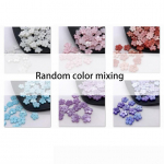 K&auml;sitsi valmistatud peened lillekujulised helmed 12 mm peen 50 tk kristallklaas ehete valmistamiseks isetegemise k&auml;sitsi tarvikute jaoks 8