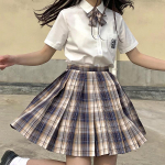 Naiste Kawaii Anime koolivormi komplekt Suvine JK l&uuml;hike s&auml;rk jakk ja kost&uuml;&uuml;m S