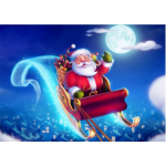 J&otilde;uluvana 5D DIY Teemantmaali Ristpistekomplekt T&auml;ielik teemanttikandid Rhinestone Pilt Mosaiik Kodukaunistuse Maalimine Full Round 20x30CM