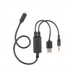 Audio-USB-kaabli juhtme AUX-adapteri vahetus BMW ja Mini iPod iPhone 6 7 8 X XS XR liidese jaoks must