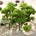 Rekvisiidid Mudel Puud Kunstlik Diorama Scenery 10tk Tarvikud 4cm Roheline Plastik