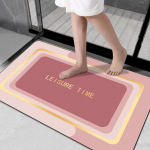 Diatomiga mudap&otilde;randamatt WC jalamatt Vannitoa vann vett absorbeeriv libisemisvastane matt Kiiresti kuivav p&otilde;randamatt sissep&auml;&auml;su juures 60*90cm roosa