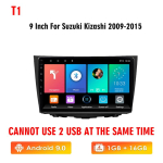 Icreative Suzuki Kizashi 2009&ndash;2015 autoraadio Android 10.0 GPS-navigatsioonis&uuml;steemile Stereo QLED multimeediumipleier CarPlay peaseade HU blue