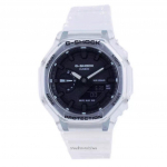 Casio G-Shock Skeleton Transparent Diver's Analog Digital Quartz GA-2100SKE-7A GA2100SKE-7 200M Meestekell must