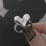 Foxanry LOVE s&uuml;damega kihlas&otilde;rmused naistele Paarid Korea armsad klassikalised pruudi ehted aksessuaarid kingitused as Shown h&otilde;be